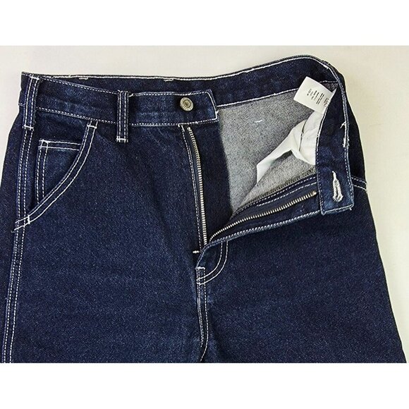 J. Galt Size Medium Womens 29" Inseam Five Pocket Blue Denim Carpenter Jeans - Picture 10 of 11